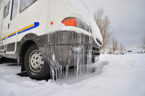 autocaravana en invierno